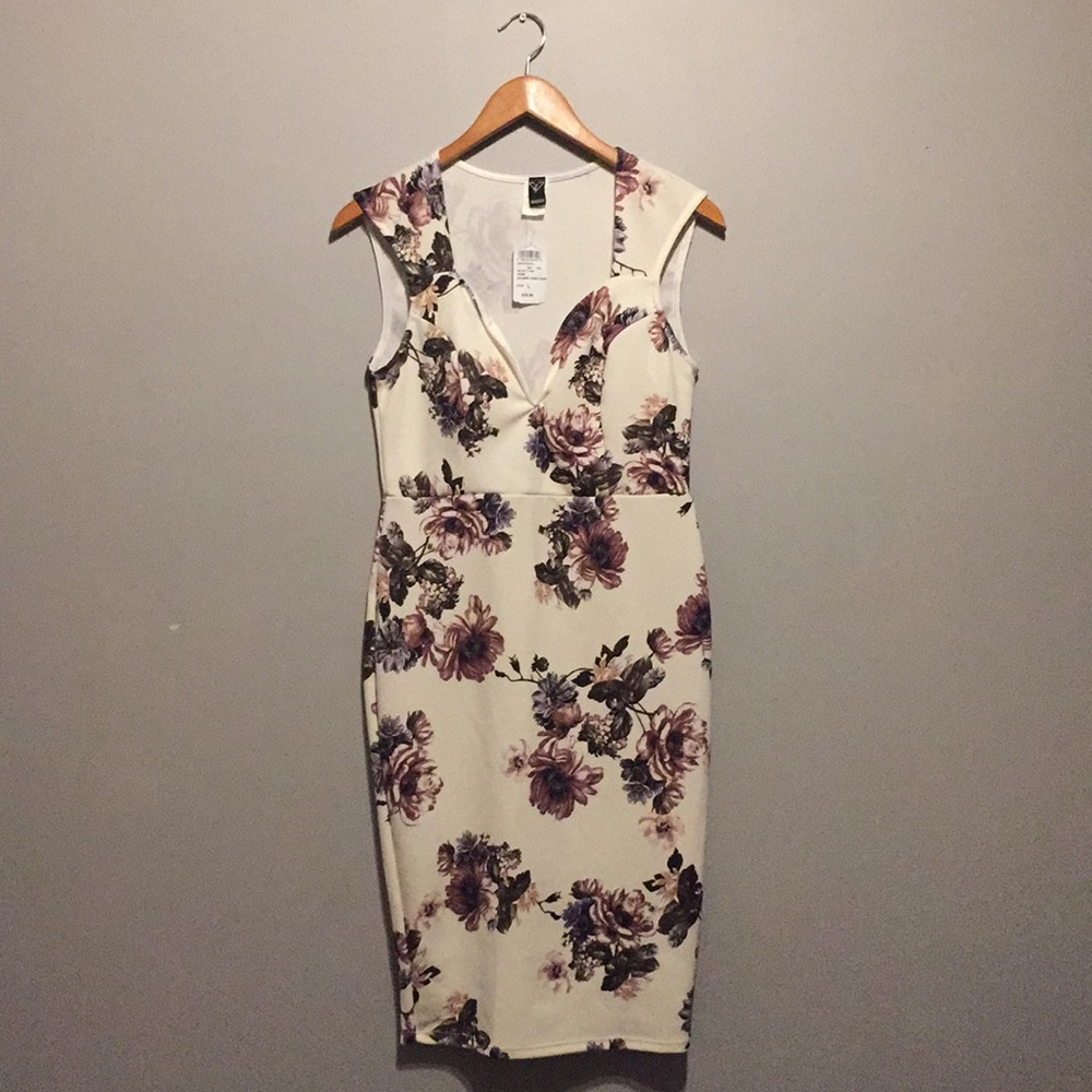 White floral dress